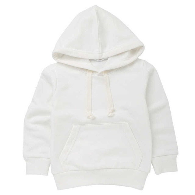 fashion baby hooded solid color sweater Toddler Baby Kids Boys Girls Sweatshirt Tops Clothes Casual sweaters