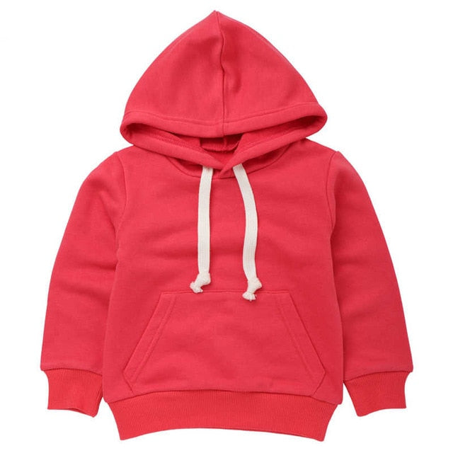 fashion baby hooded solid color sweater Toddler Baby Kids Boys Girls Sweatshirt Tops Clothes Casual sweaters